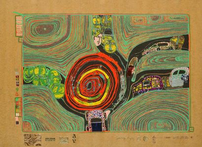 HUNDERTWASSER, Friedensreich (1928-2000) HUNDERTWASSER, Friedensreich (1928-2000)...