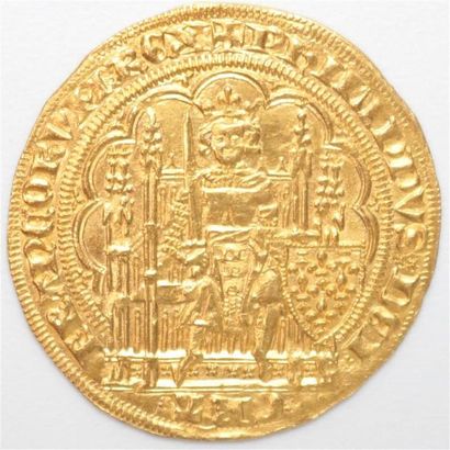 null Philippe VI de Valois (1328-1350). Ecu d'or à la chaise. 4,54 g. Ci 283
Sup...