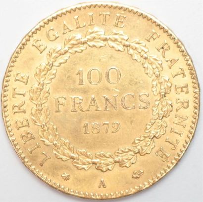 null Troisième République (1871-1940). Autre ex. 1879 A Paris. 32,28 g. Ancre non...
