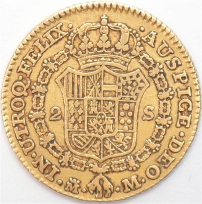 null Espagne. Charles III (1759-1788). 2 Escudos or 1788 Madrid M. 6,72 g. - TB