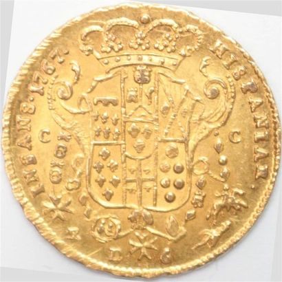 null Royaume de Naples. Ferdinand IV (1759-1816). 6 Ducats or 1767. 8,80 g. Sup.