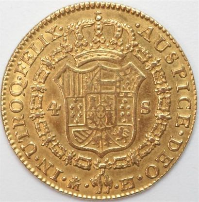 null Espagne. Charles III (1759-1788). 4 Escudos or 1781 Madrid PJ. 13,48 g. TTB