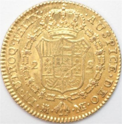 null Espagne. Charles III (1759-1788). 2 Escudos or 1794 Madrid MF. 6,74 g. 
TB/...