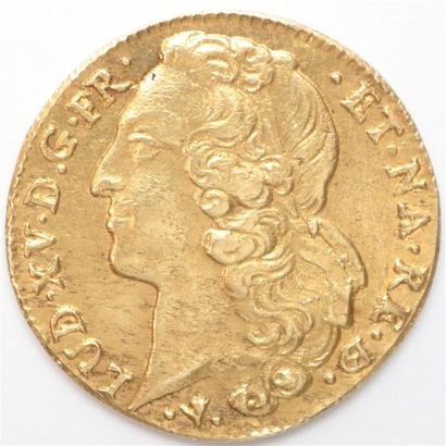 null Louis XV (1715-1774). Double Louis d'or du Béarn au bandeau 1759 Pau. 15,29...