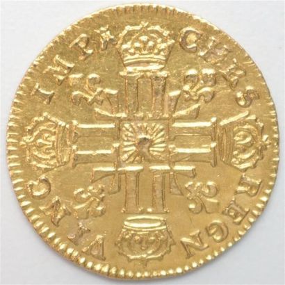 null Louis XIV (1643-1715). Demi Louis d'or au soleil. 1713 N Montpellier. 4,08 g....