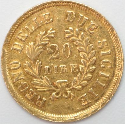 null Royaume de Naples et des deux Siciles. Joachim Murat (1808-1815). 20 Lires or...