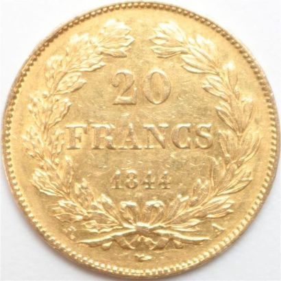 null Louis Philippe I (1830-1848). Autre ex. 1844 A Paris. 6,44 g. F 527 G 1041 -...
