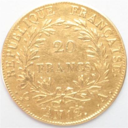 null Premier Empire (1804-1814). Autre ex. An 12 A Paris. 6,34 g. F 511 G 1021 -...