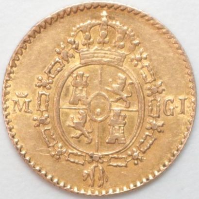 null Espagne. Ferdinand VII (1808-1823). 1/2 Escudo or 1817 Madrid GJ. 1,80 g.
T...