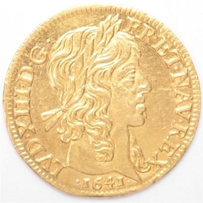 null Louis XIII (1610-1643). Louis d'or à la mèche longue. 2ème type sans baie.
1641...