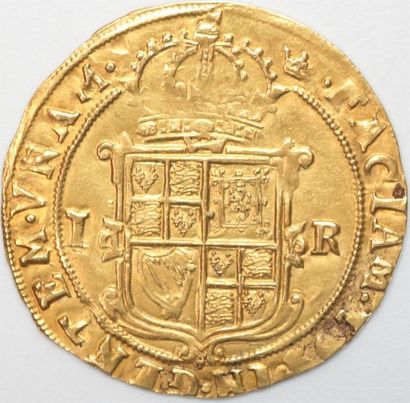 null Angleterre. James I (1603-1625). Unité d'or. 9,87 g. ND (1612).
TTB/Sup.