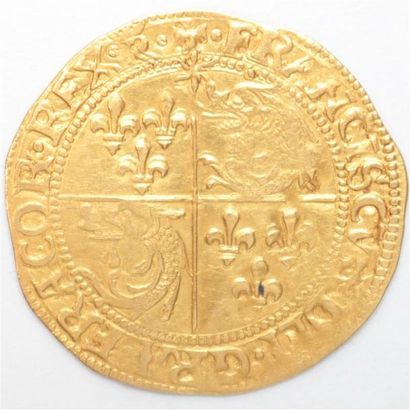 null François Ier (1515-1547). Écu d'or au soleil du Dauphiné. 3,28 g.
R couronné....
