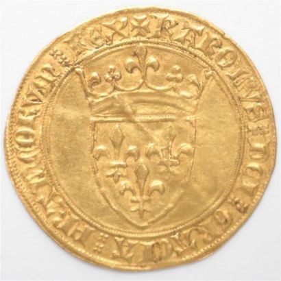 null Charles VI (1380-1422). Ecu d'or à la couronne. 3,97 g.
Sans point d'atelier...