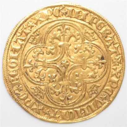 null Charles VI (1380-1422). Ecu d'or à la couronne. 3,97 g.
Sans point d'atelier...