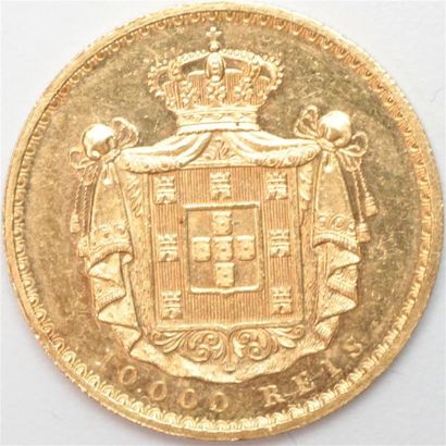 null Portugal. Louis I (1861-1889). 10000 Reis or 1888. 17,7 g.
Sup.