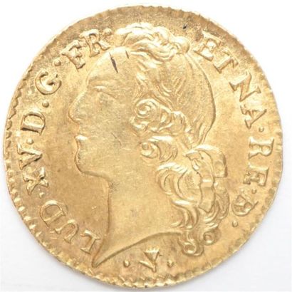 null Louis XV (1715-1774). Louis d'or au bandeau du Béarn 1770 Pau. 8,17 g. Dr 728...