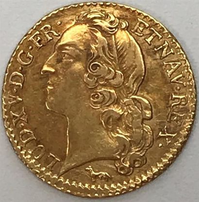 null Louis XV (1715-1774) Louis d'or au bandeau. 1753 A Paris. 8,10 g TTB