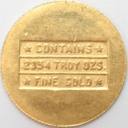null Etats Unis. Monnaie d'or émise en 1947, par l'atelier de Philadelphie pour le...