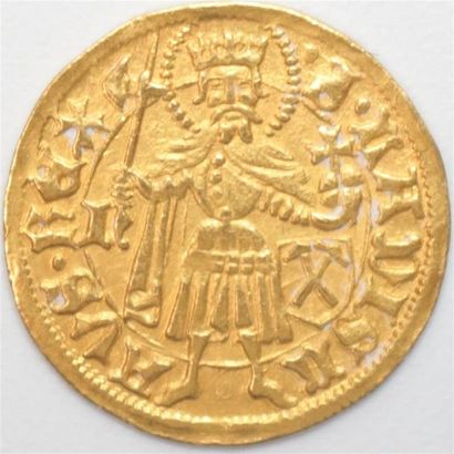 null Royaume de Hongrie. Mathias Corvin (1455-1490). Ducat d'or. 3,55 g. TTB/Sup...
