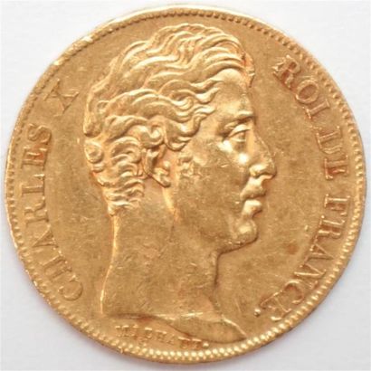 null Charles X (1824-1830). 20 Francs or 1827 A Paris. 6,45 g. F520 G 643 - TTB/...