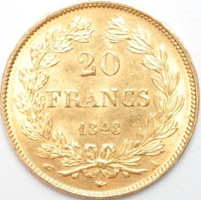 null Louis Philippe I (1830-1848). Autre ex. 1848 A Paris. 6,47 g. F 527 G 1041 -...