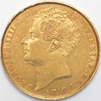 null Angleterre. Georges IV (1820-1830). 2 Livres or 1823. 15,95 g. TTB
