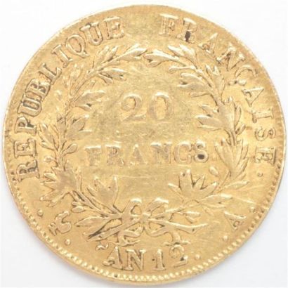 null Premier Empire (1804-1814). Autre ex. An 12 A Paris. 6,41 g. F 511 G 1021 -...