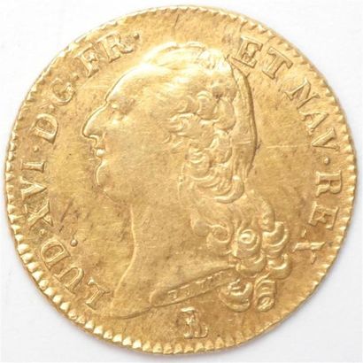 null Louis XVI (1774-1792). Double Louis d'or à la tête nue 1786 T Nantes. 15,30...