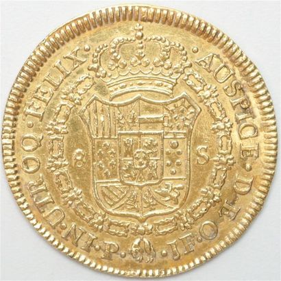 null Colombie. Charles IV (1788-1808). Autre ex. 1801 P JF. Popayan. 26,99 g. Su...