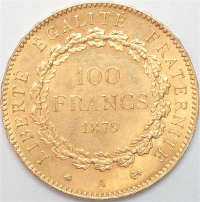 null Troisième République (1871-1940). Autre ex. 1879 A Paris. 32,32 g. Ancre barrée....