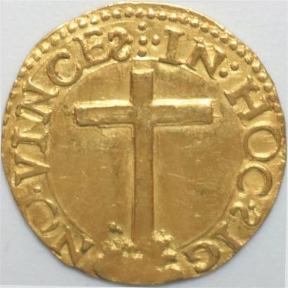 null Portugal. Jean III (1521-1557). Cruzado or 3,51 g. Lisbonne. - Ref. Gomes 172.06...