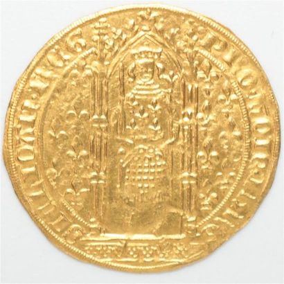 null Provence. Jeanne de Naples (1343-1352). Franc à pied or. 3,89 g. PA 4011
Su...
