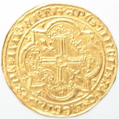 null Provence. Jeanne de Naples (1343-1352). Franc à pied or. 3,89 g. PA 4011
Su...