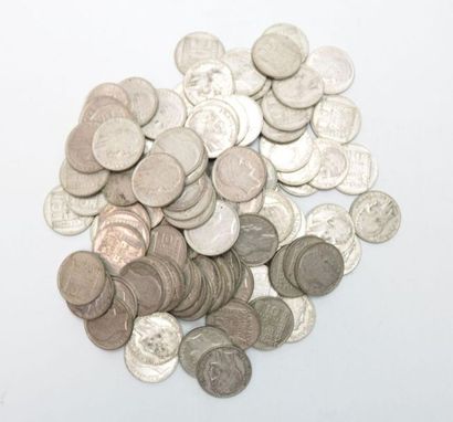 null Cent pièces de 10 francs Turin en argent, 1929 (x15) 1930 (x37), 1931 (x30),...
