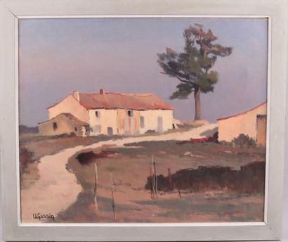 GORRIN Ulysse (1884-1965) Vue d'une maison...