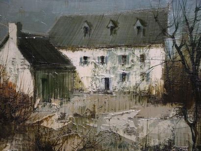 null SEMENTZEFF Michel (1933) la maison du maître - Huile sur toile Signé en bas...