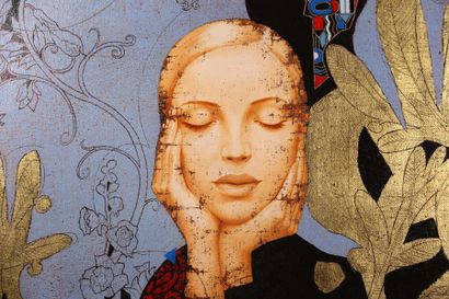 null KAMENNOY Sergey (1959) Femme fleurs
huile sur toile signée au dos de la toile...