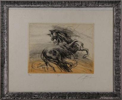 GUINY Jean-Marie (1954-2010) Cyrus - Lithographie...
