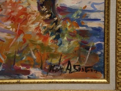 null AGOSTINI Max (1914 - 1997) Paysage de Provence
Huile sur toile signée en bas...