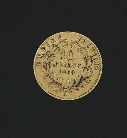 null Pièce de 10 Francs Napoléon III 1868 A - 3.2 g