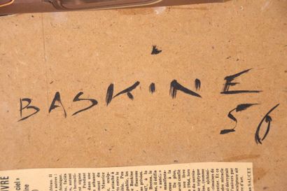 null BASKINE Maurice (1901-1968) Licorne, 1956
Huile sur un panneau d'isorel.
Signée...