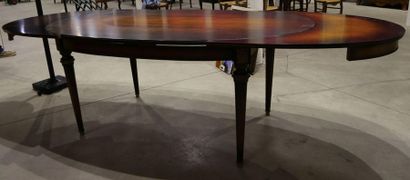 null J.P. EHALT, table de salle à manger de style Louis XVI, 75 x 182 x 102 cm (rayures...