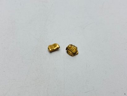null Deux morceaux d'or - 3.95 g