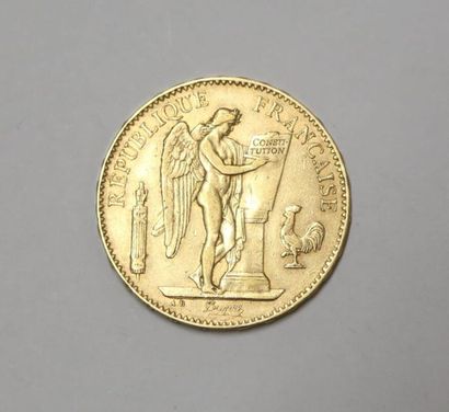 null Pièce de 100 Francs or 1879 au Génie - 32.24 g