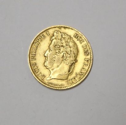 Pièce de 40 Francs or 1836 A Louis-Philippe...