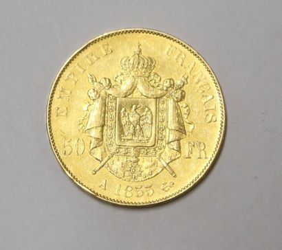 null Pièce de 50 Francs or 1855 A Napoléon III - 16.12 g 