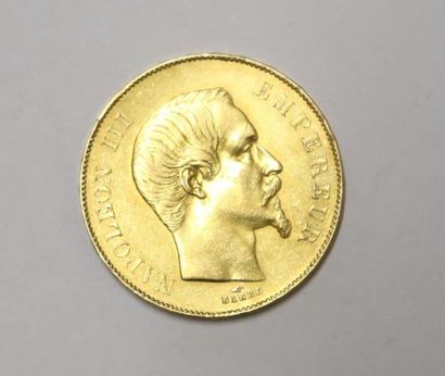 Pièce de 50 Francs or 1855 A Napoléon III...