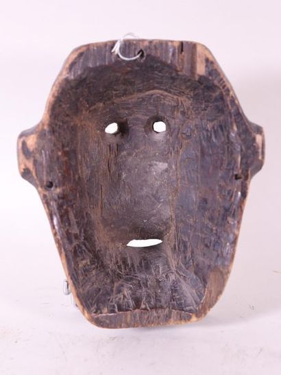 null Masque africain en bois sculpté H. 24 - L. 20 cm 