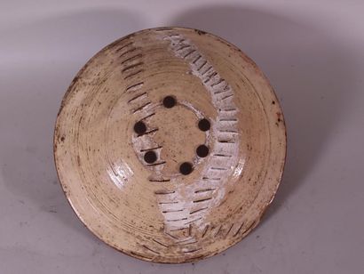 null Plat creux en céramique hispano mauresque - Diamètre 27 cm (cassé)