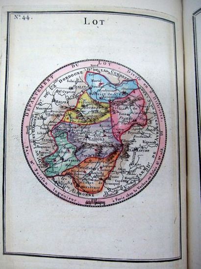 null POIRSON (Jean-Baptiste). Atlas national des 83 départements. Paris, Le Vachez,...